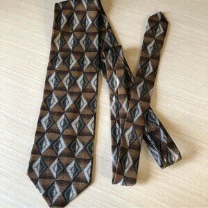 💕2/$16💕Progress 1878 100% Silk Geometric Patterned Tie